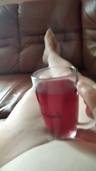 Parująca herbata
